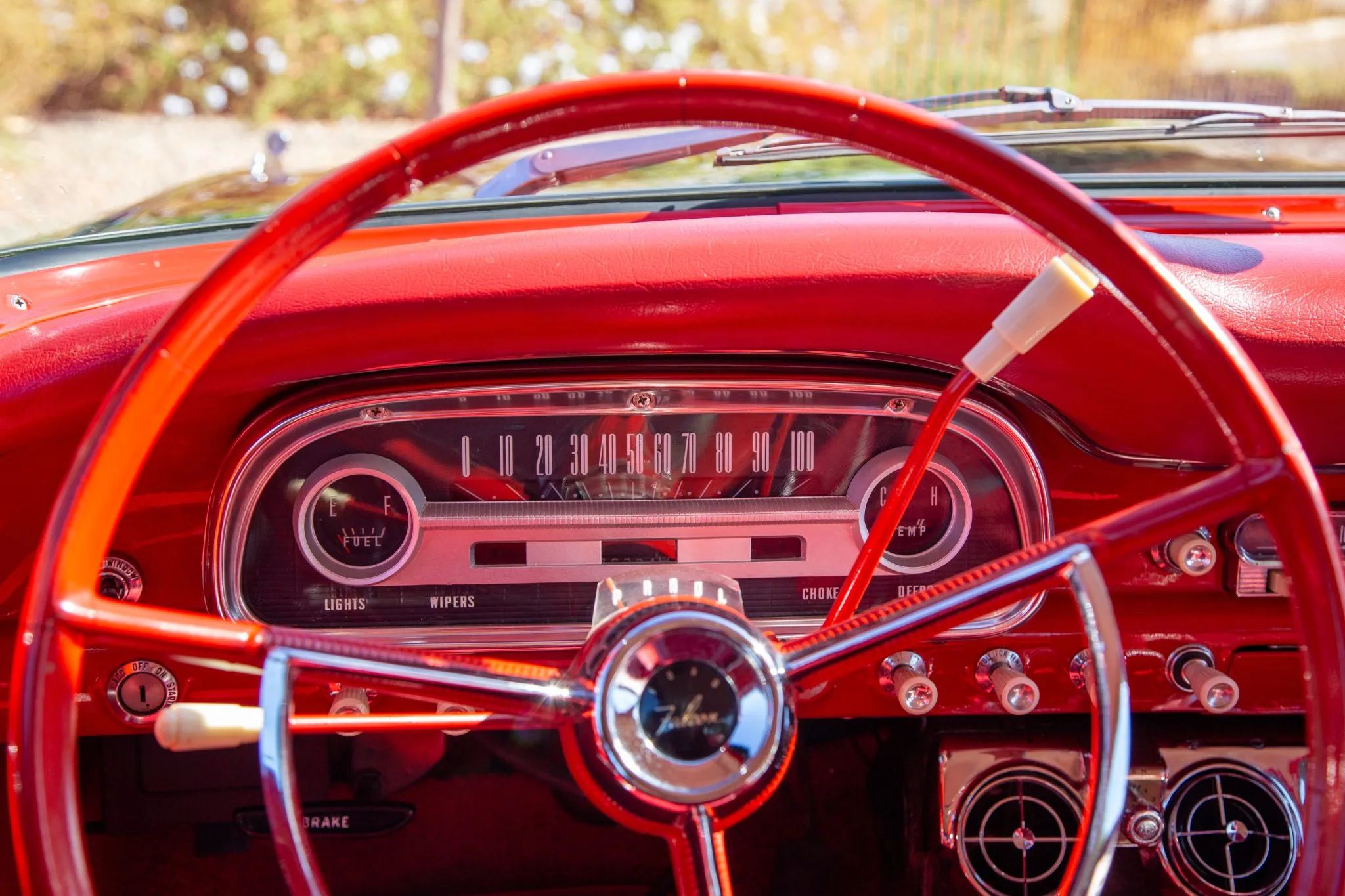 1963 Ford Falcon Squire V-8 Station Wagon: One Of Just 162 Falcon Wagons With The 260 V-8 And Bucket Seats 22 Instrument panel and steering wheel of a 1963 Falcon