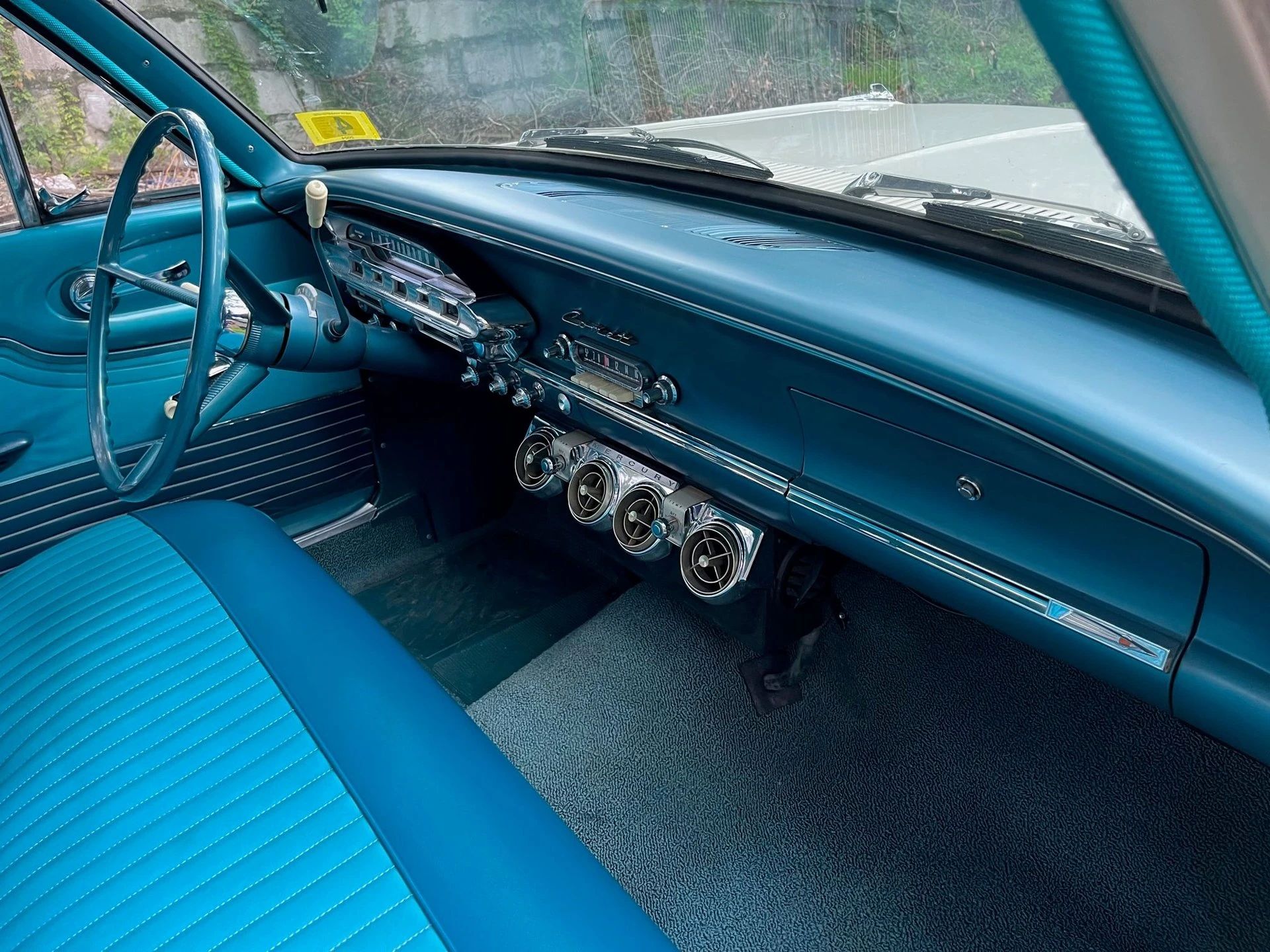 1963 Mercury Comet V-8 Sedan: "For Better Or For Worse, Something Different Under The Hood" 16 Right side of the dashboard of a 1963 Comet with an under-dash air conditioner