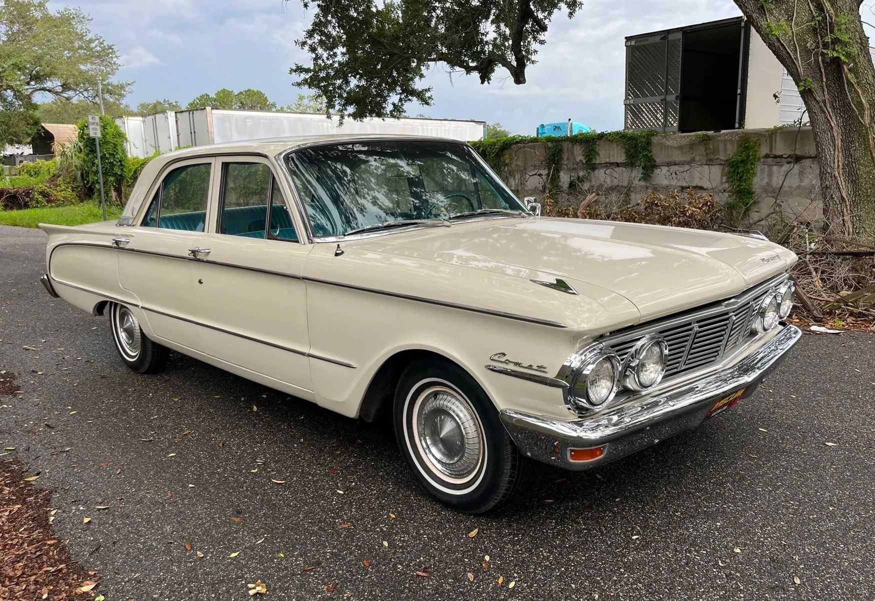 1963 Mercury Comet V-8 Sedan: "For Better Or For Worse, Something Different Under The Hood" 1 Right front 3q view of a 1963 Comet four-door sedan