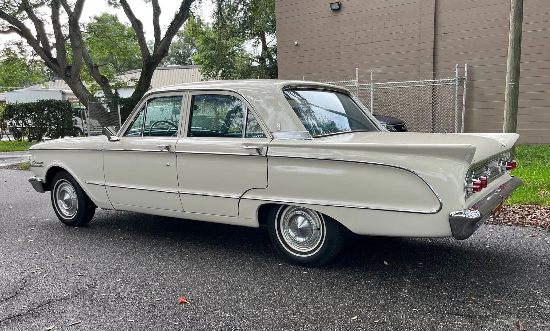 1963 Mercury Comet V-8 Sedan: "For Better Or For Worse, Something Different Under The Hood" 13 Left rear 3q view of a 1963 Comet four-door sedan