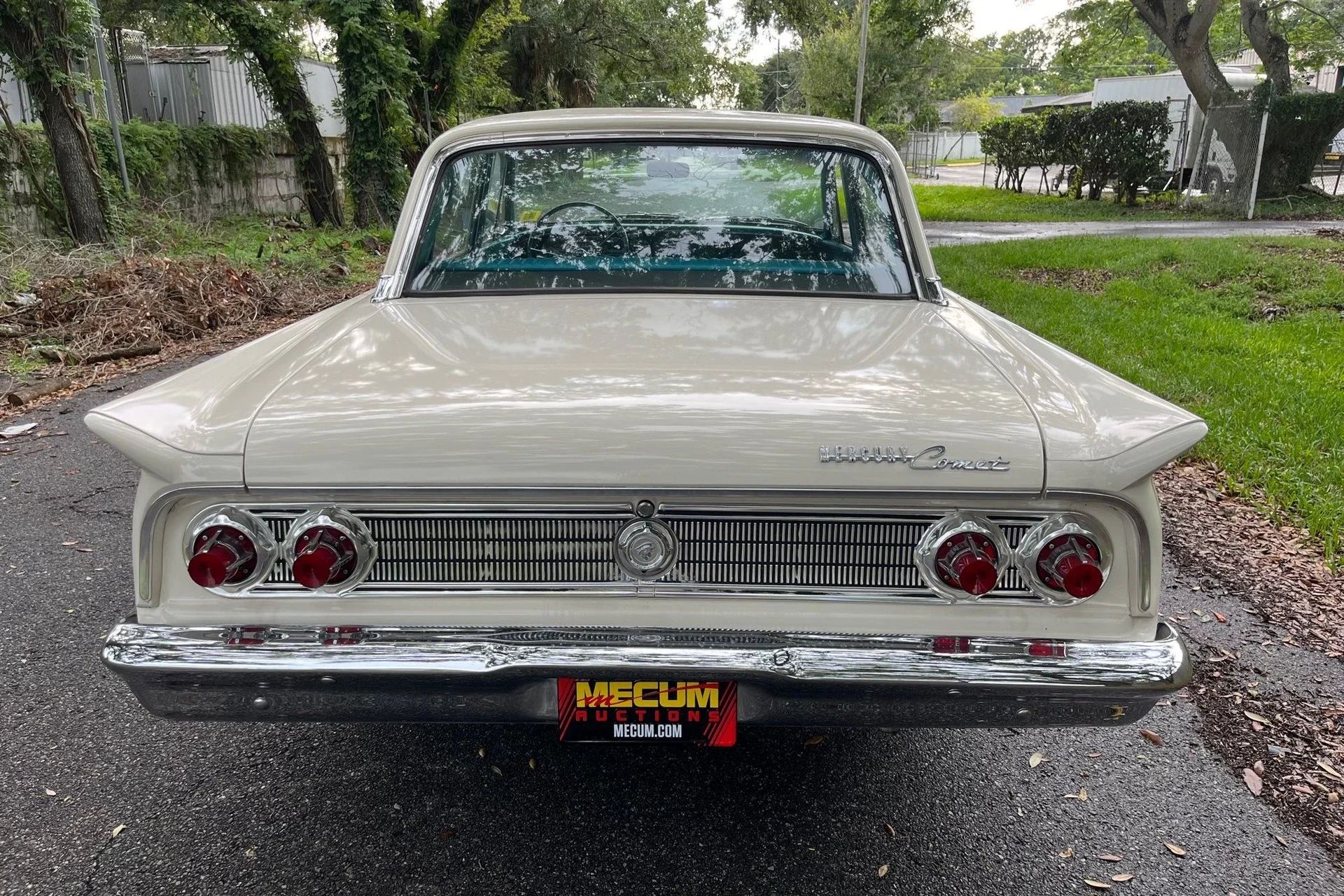 1963 Mercury Comet V-8 Sedan: "For Better Or For Worse, Something Different Under The Hood" 19 Rear view of a 1963 Comet four-door sedan