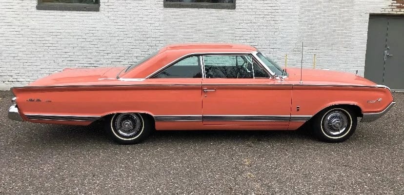 1963 Mercury Monterey S-55 Two-Door Hardtop: One-Year-Only Bucket-Seat Breezeway 34 Right side view of a 1964 Mercury two-door hardtop with a slantback roof