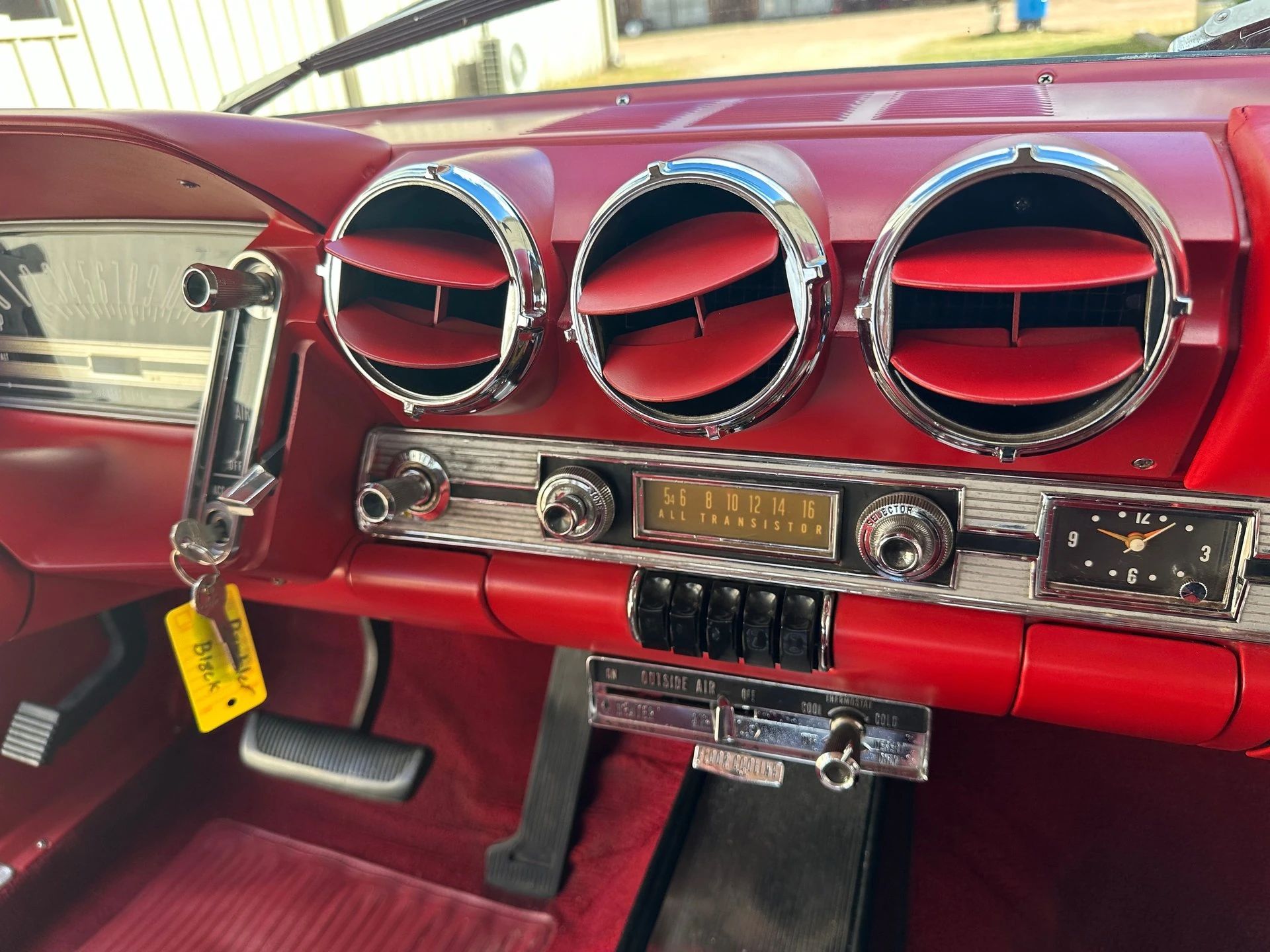 1964 Rambler Classic 770 V-8 Hardtop With Bucket Seats: Somebody's Idea Of The Perfect Rambler 14 Air conditioning vents and radio in a 1964 Rambler