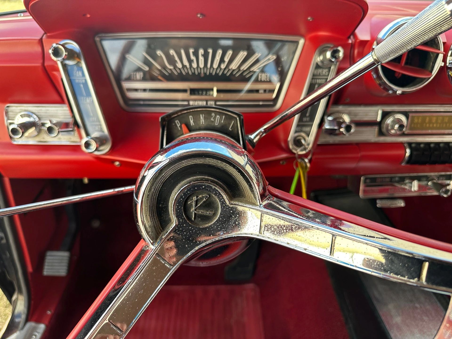 1964 Rambler Classic 770 V-8 Hardtop With Bucket Seats: Somebody's Idea Of The Perfect Rambler 13 Shift quadrant on the steering column of a 1964 Rambler