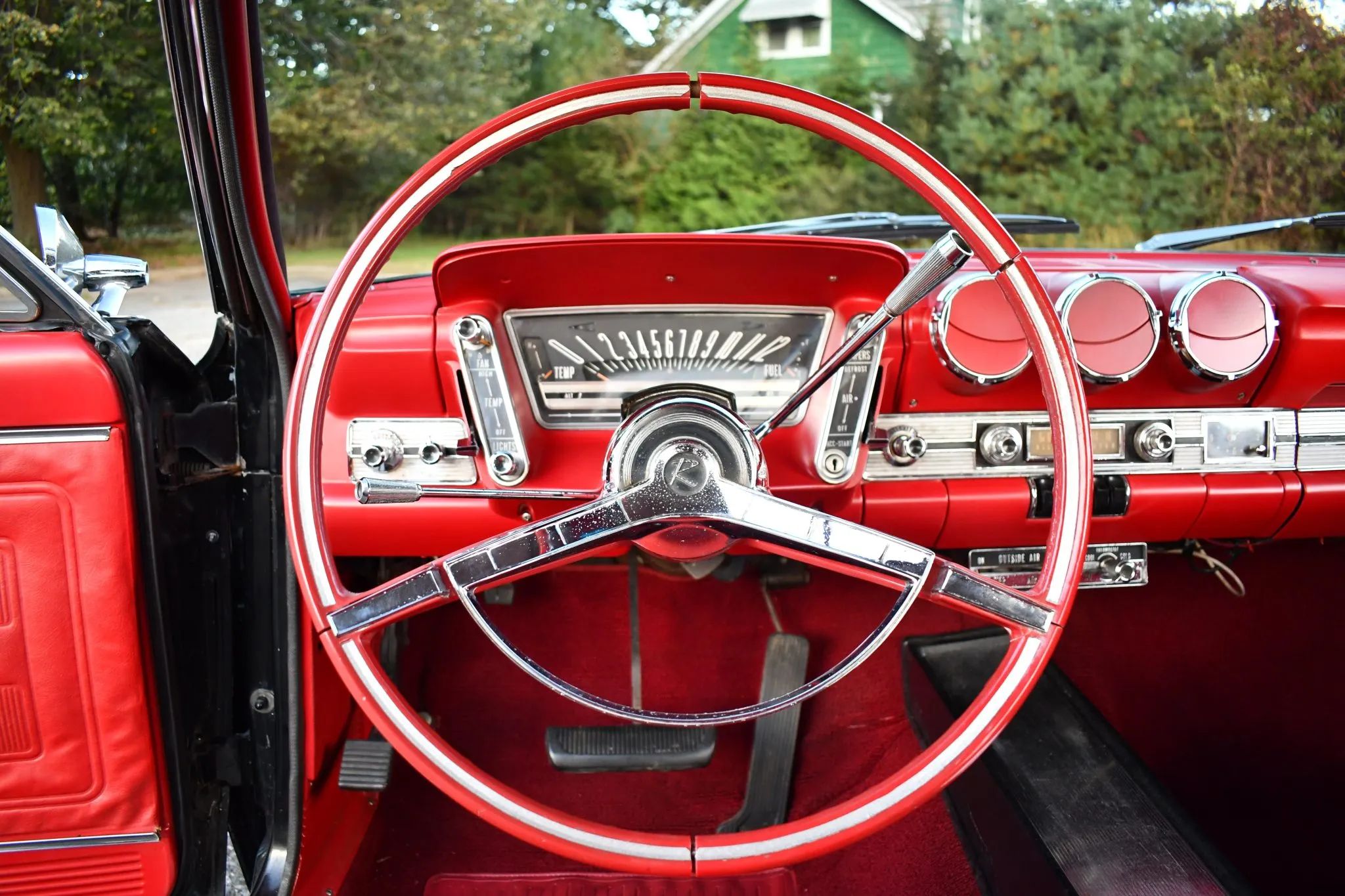 1964 Rambler Classic 770 V-8 Hardtop With Bucket Seats: Somebody's Idea Of The Perfect Rambler 17 Steering wheel and dashboard of a 1964 Rambler