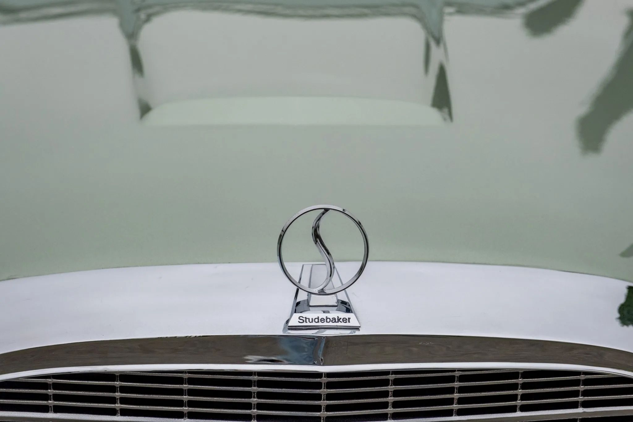 1964 Studebaker GT Hawk: One Of Only 70 Final-Year Hawks With The R2 Supercharged Engine 24 "S" hood ornament on a 1964 Studebaker Hawk