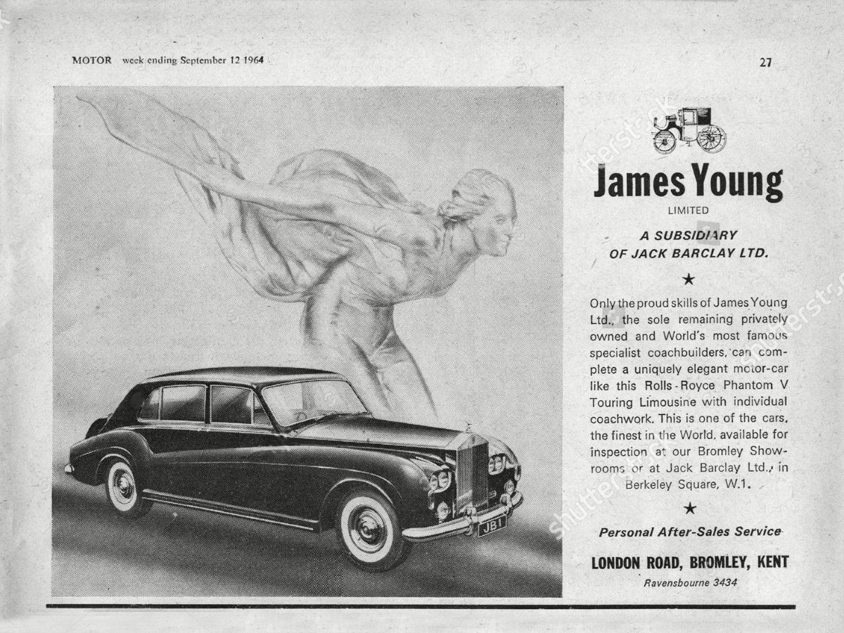 1964 rolls royce phantom v original advert
