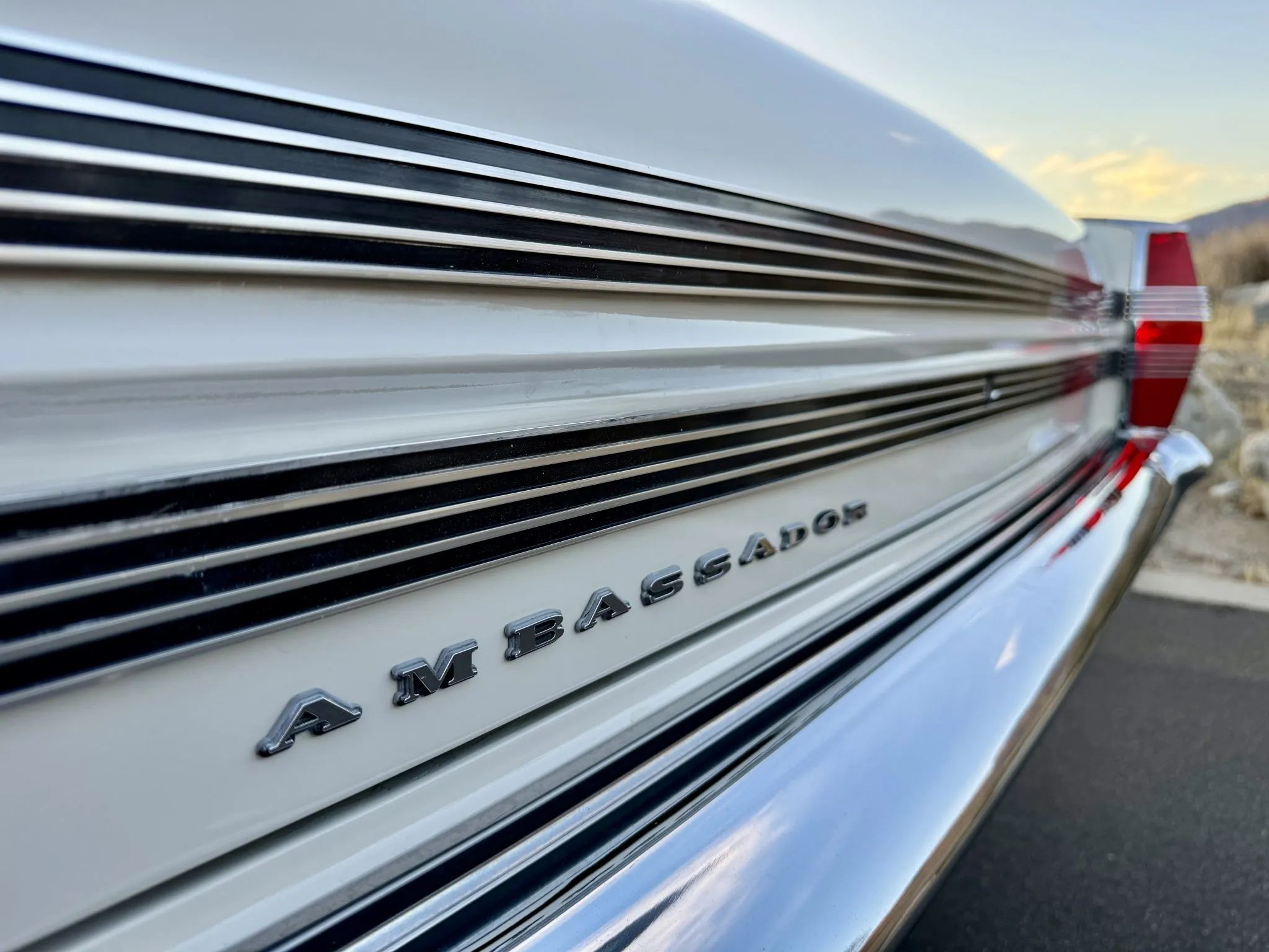1966 AMC Ambassador DPL Hardtop: American's Dressed-Up Intermediate, Masquerading As A Full-Size Car 27 Ambassador grille badge on a 1966 AMC