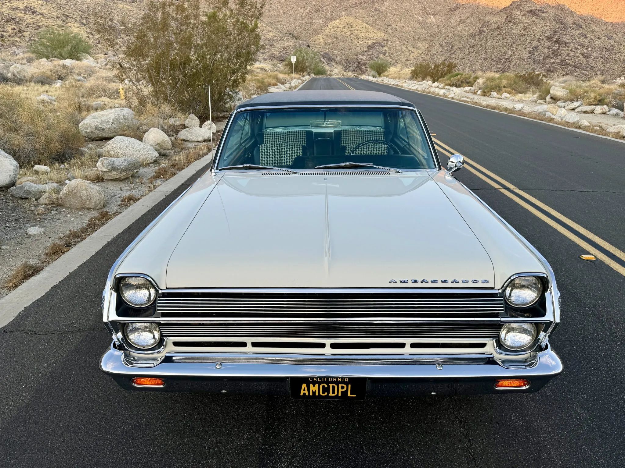 1966 AMC Ambassador DPL Hardtop: American's Dressed-Up Intermediate, Masquerading As A Full-Size Car 4 High-angle front view of a 1966 AMC Ambassador