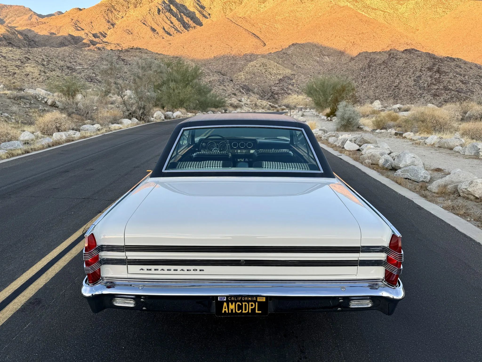1966 AMC Ambassador DPL Hardtop: American's Dressed-Up Intermediate, Masquerading As A Full-Size Car 8 High-angle rear view of a 1966 AMC Ambassador two-door hardtop