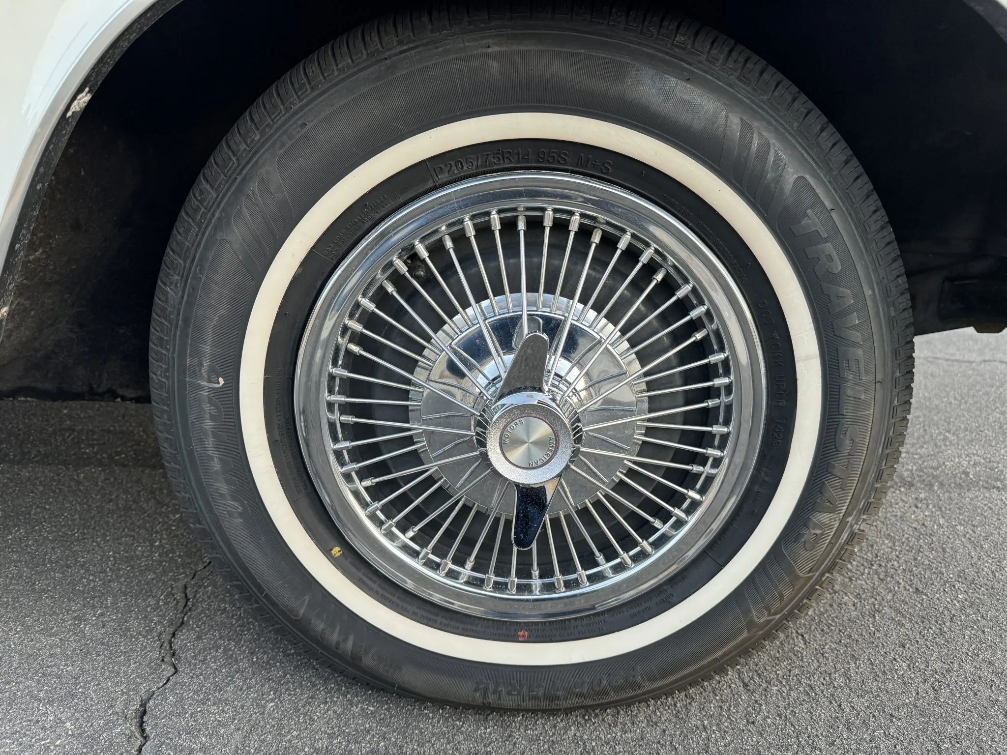 1966 AMC Ambassador DPL Hardtop: American's Dressed-Up Intermediate, Masquerading As A Full-Size Car 23 Whitewall tire and wire wheel cover