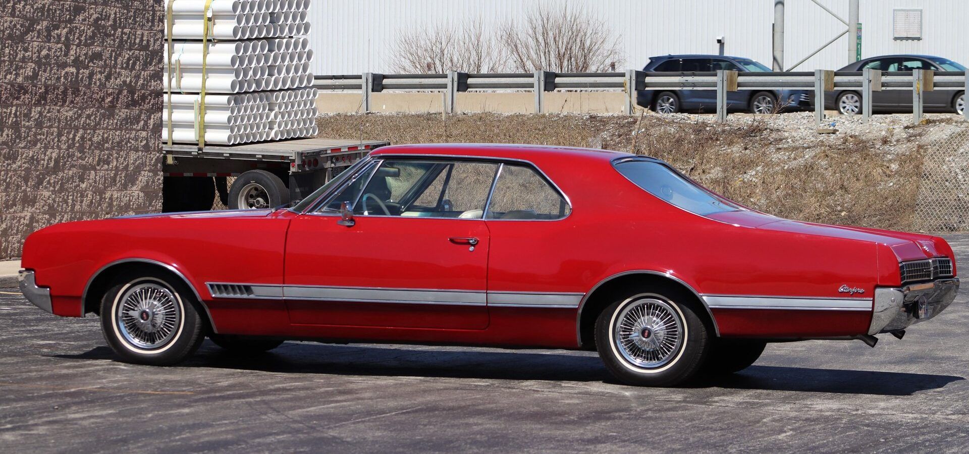 1966 Oldsmobile Starfire: The Last Full-Size Starfire, Lost In the Shadow Of The Toronado 23 Left rear 3q view of a 1966 Oldsmobile two-door hardtop