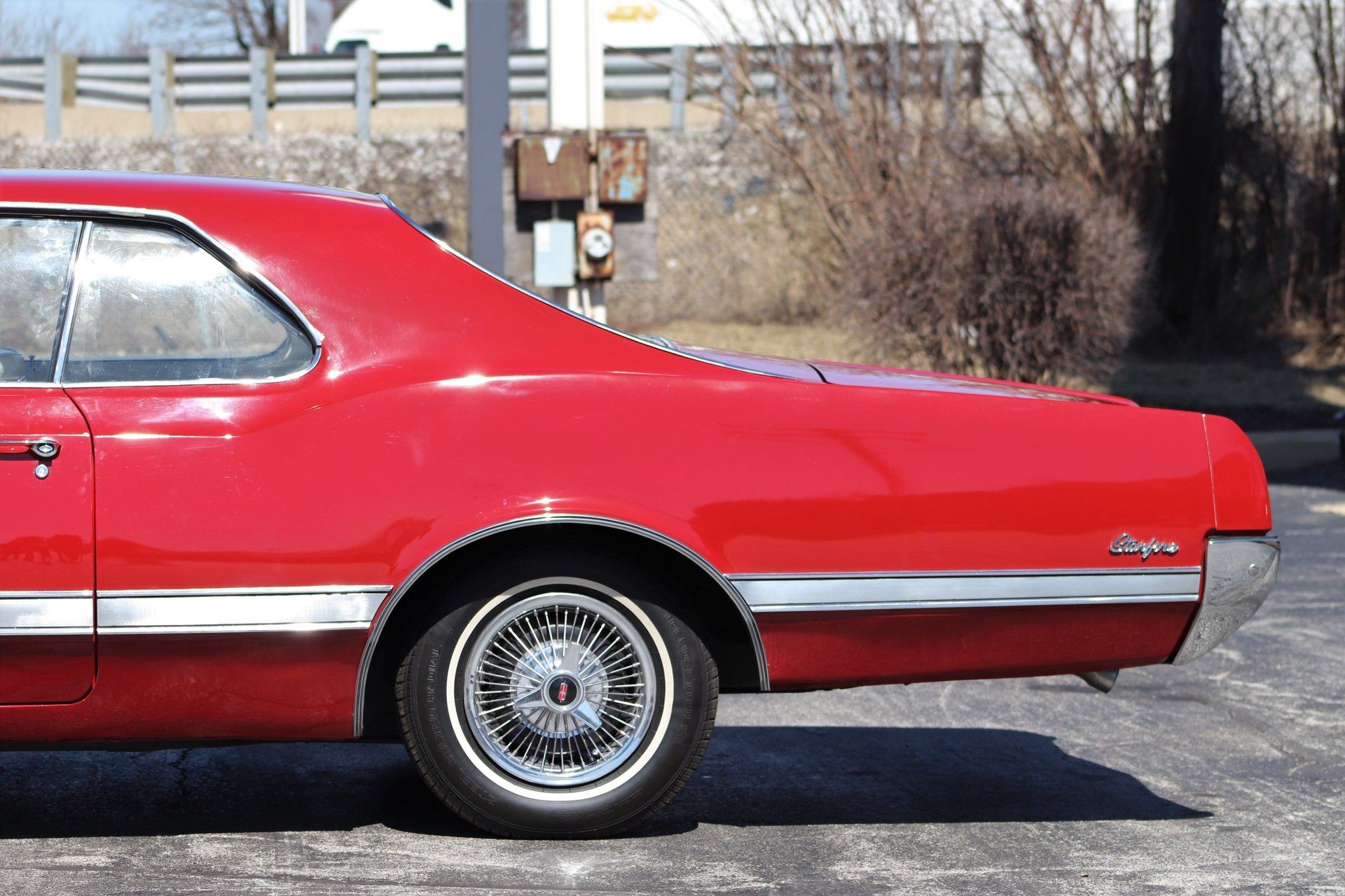 1966 Oldsmobile Starfire: The Last Full-Size Starfire, Lost In the Shadow Of The Toronado 7 Left side of the tail of a 1966 Oldsmobile two-door hardtop