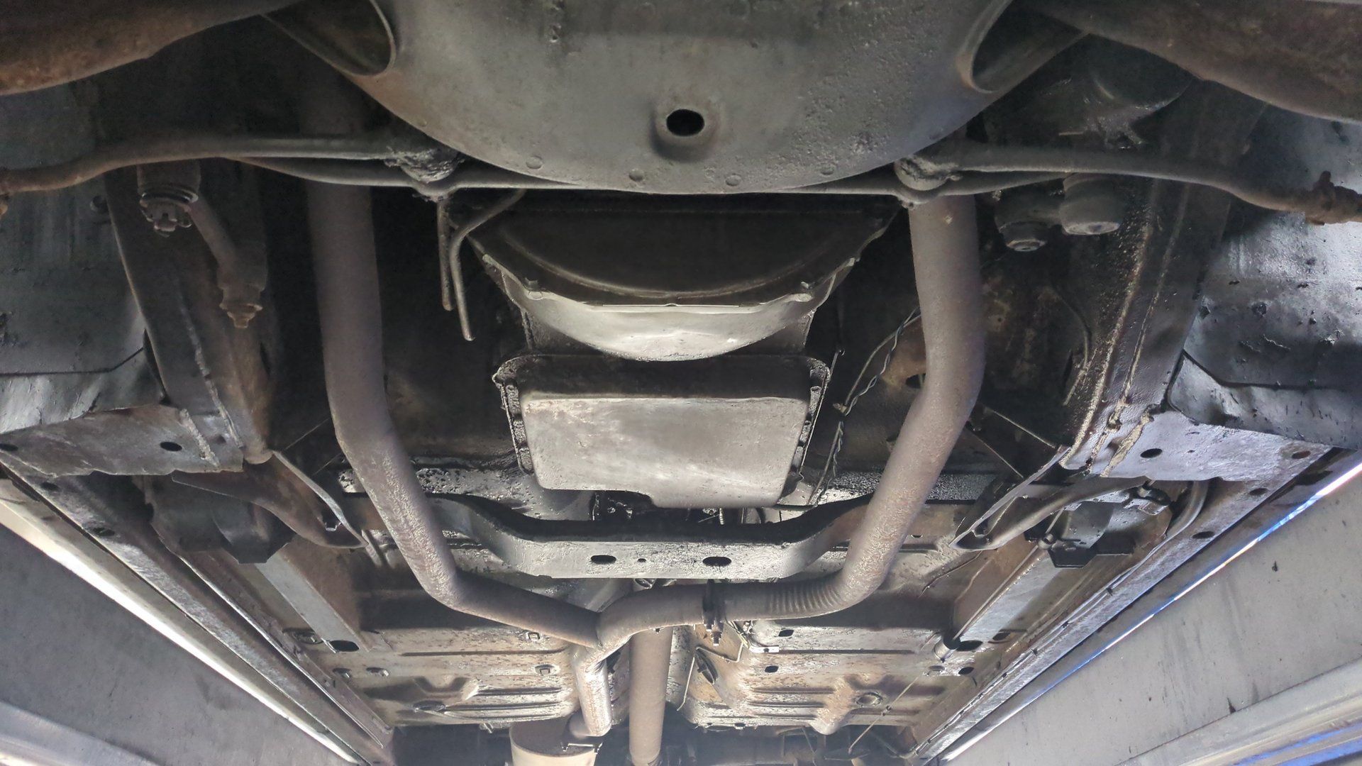 Undercarriage of 1969 Ford XL Convertible