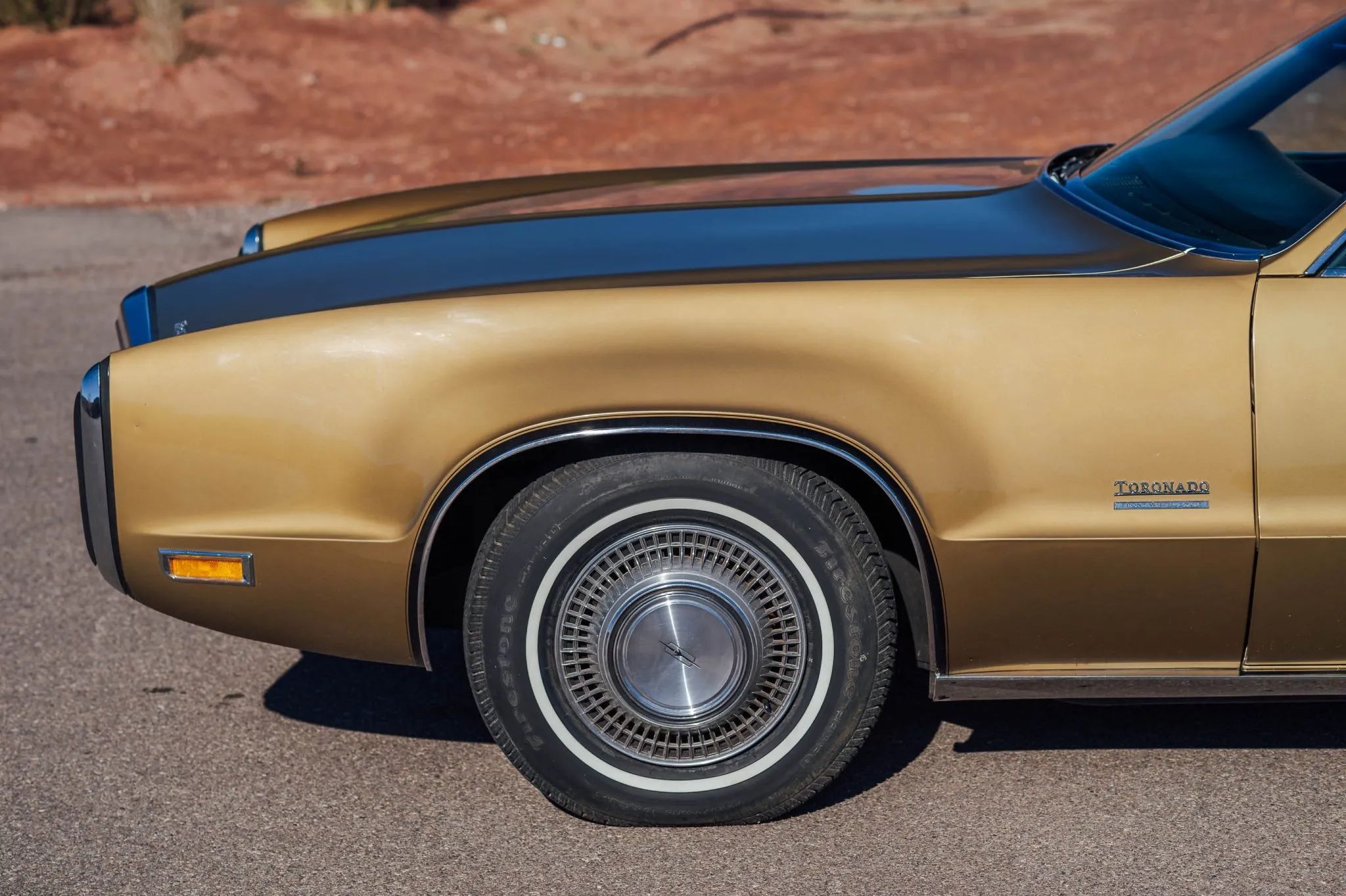 1970 Oldsmobile Toronado GT: 400 Horsepower And A Face Only A Mother Could Love 8 Left front fender and wheel of a 1970 Toronado