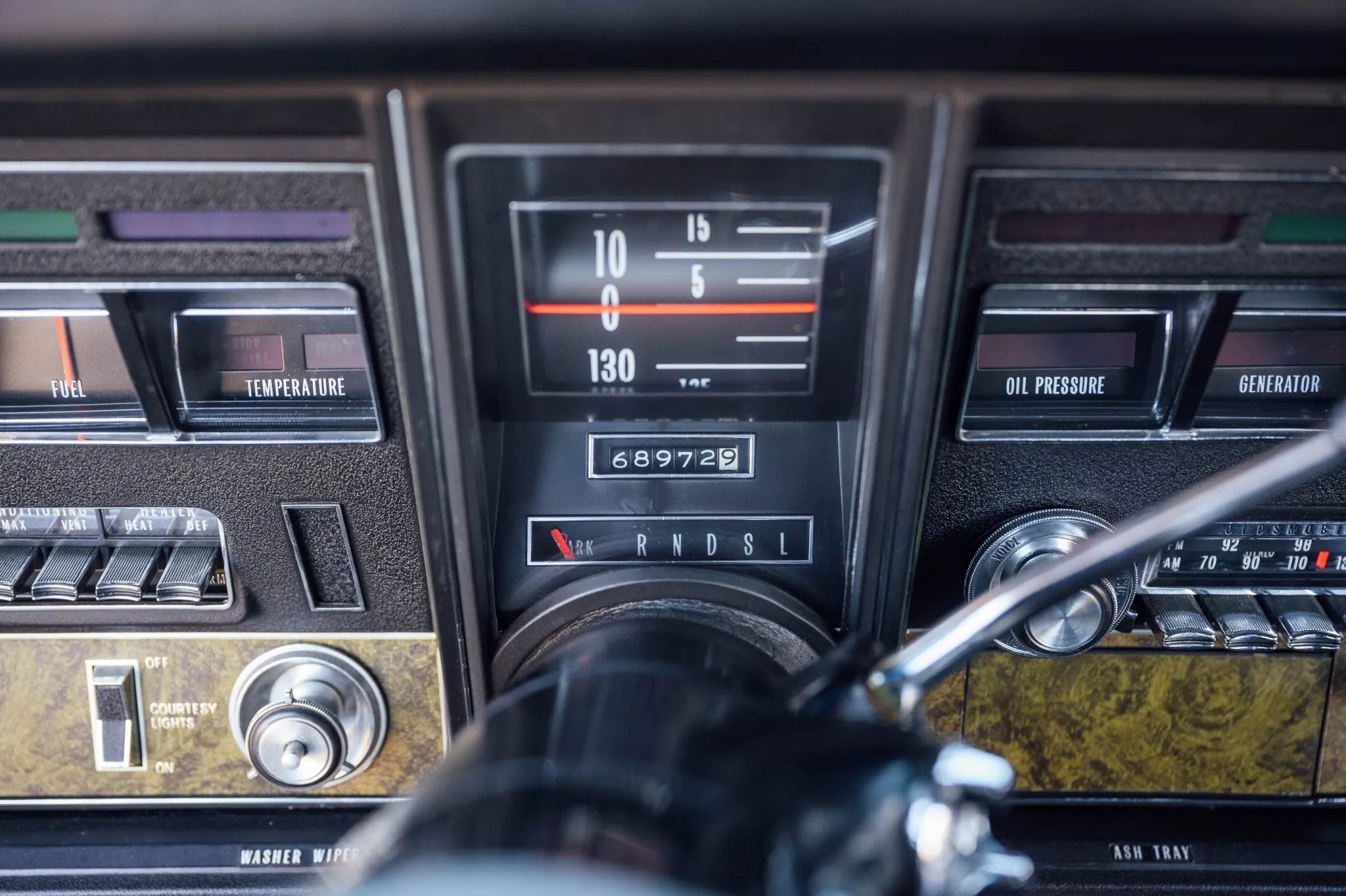 1970 Oldsmobile Toronado GT: 400 Horsepower And A Face Only A Mother Could Love 25 Instrument panel and rolling drum speedometer in a 1970 Toronado