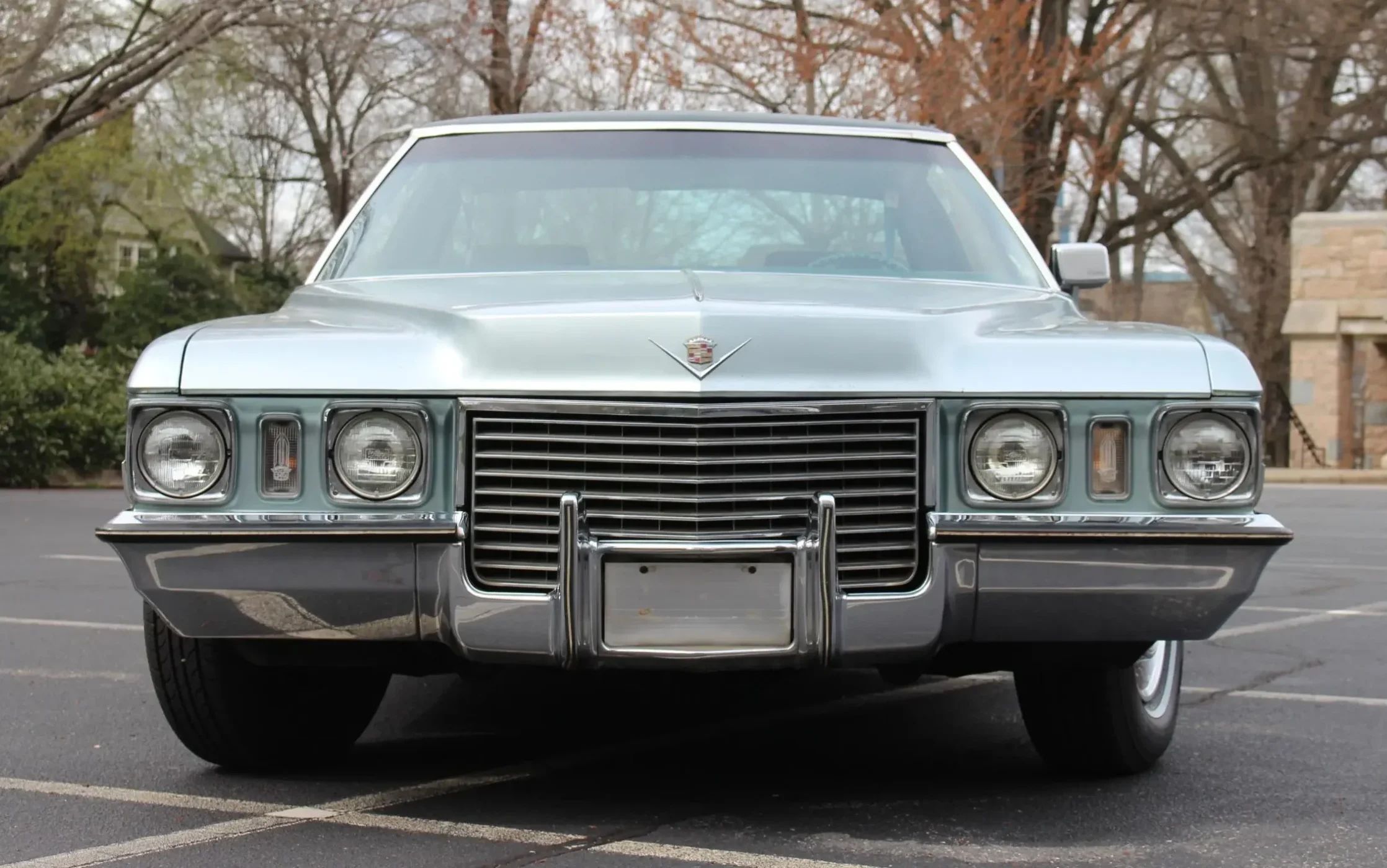 1972 Oldsmobile Ninety-Eight Luxury Sedan: A Full-Size Luxury Bargain From Big Sky Country 9 Front view of a 1972 Cadillac