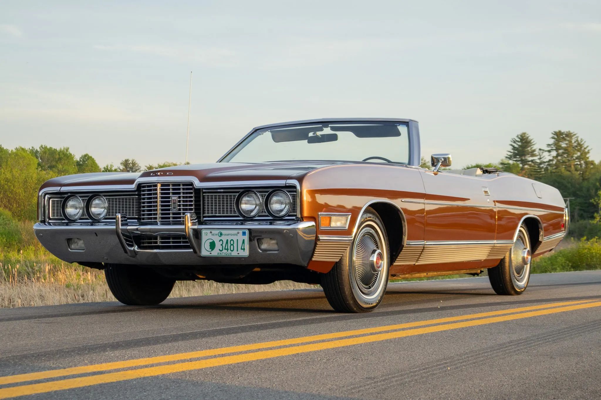 1972 Ford LTD Convertible: Final Year For The Factory-Built Full-Size Ford Ragtop 19 Left front 3q view of a 1972 Ford full-size convertible with the top down