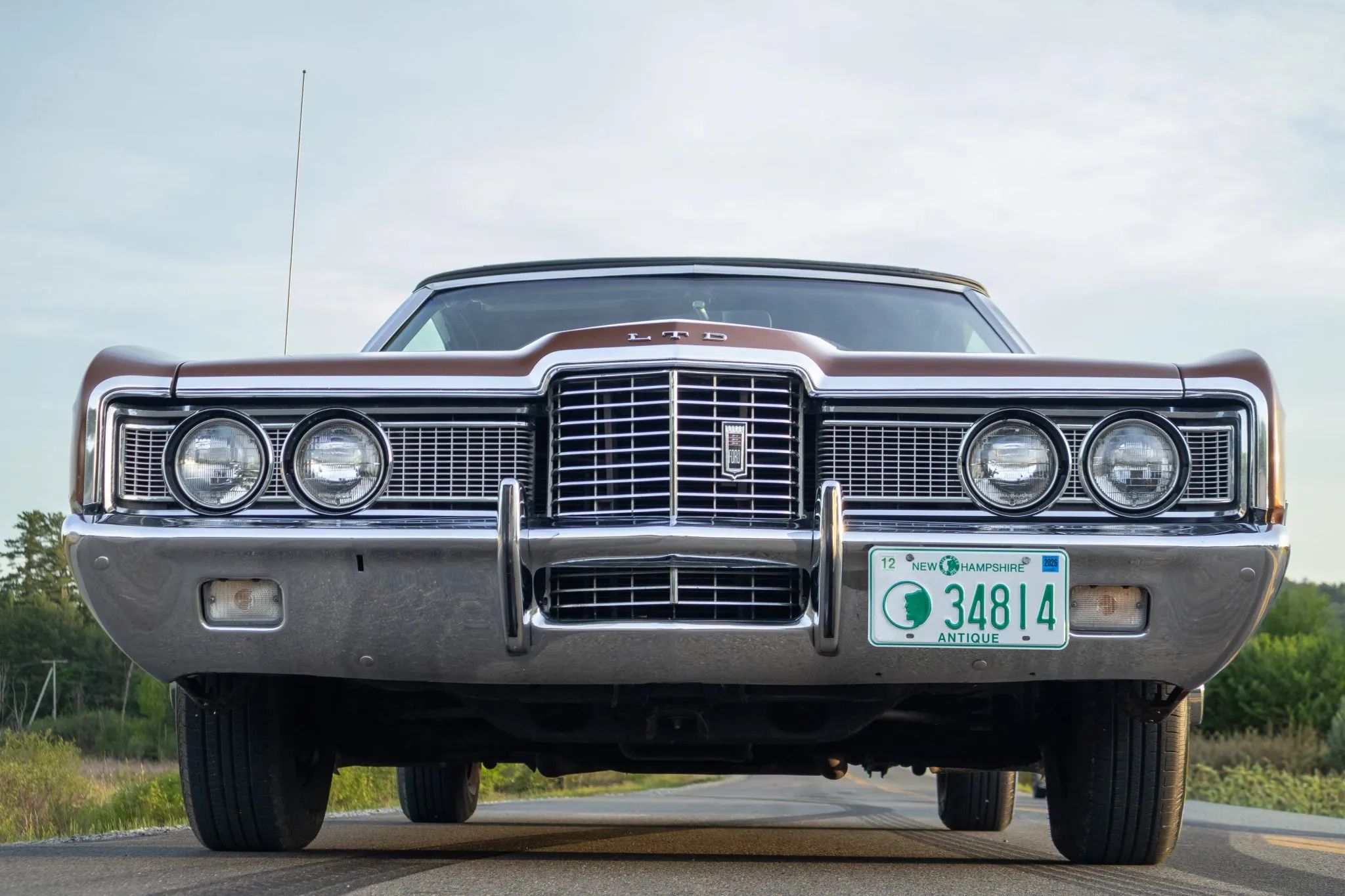 1972 Ford LTD Convertible: Final Year For The Factory-Built Full-Size Ford Ragtop 7 Low-angle front view of a 1972 Ford