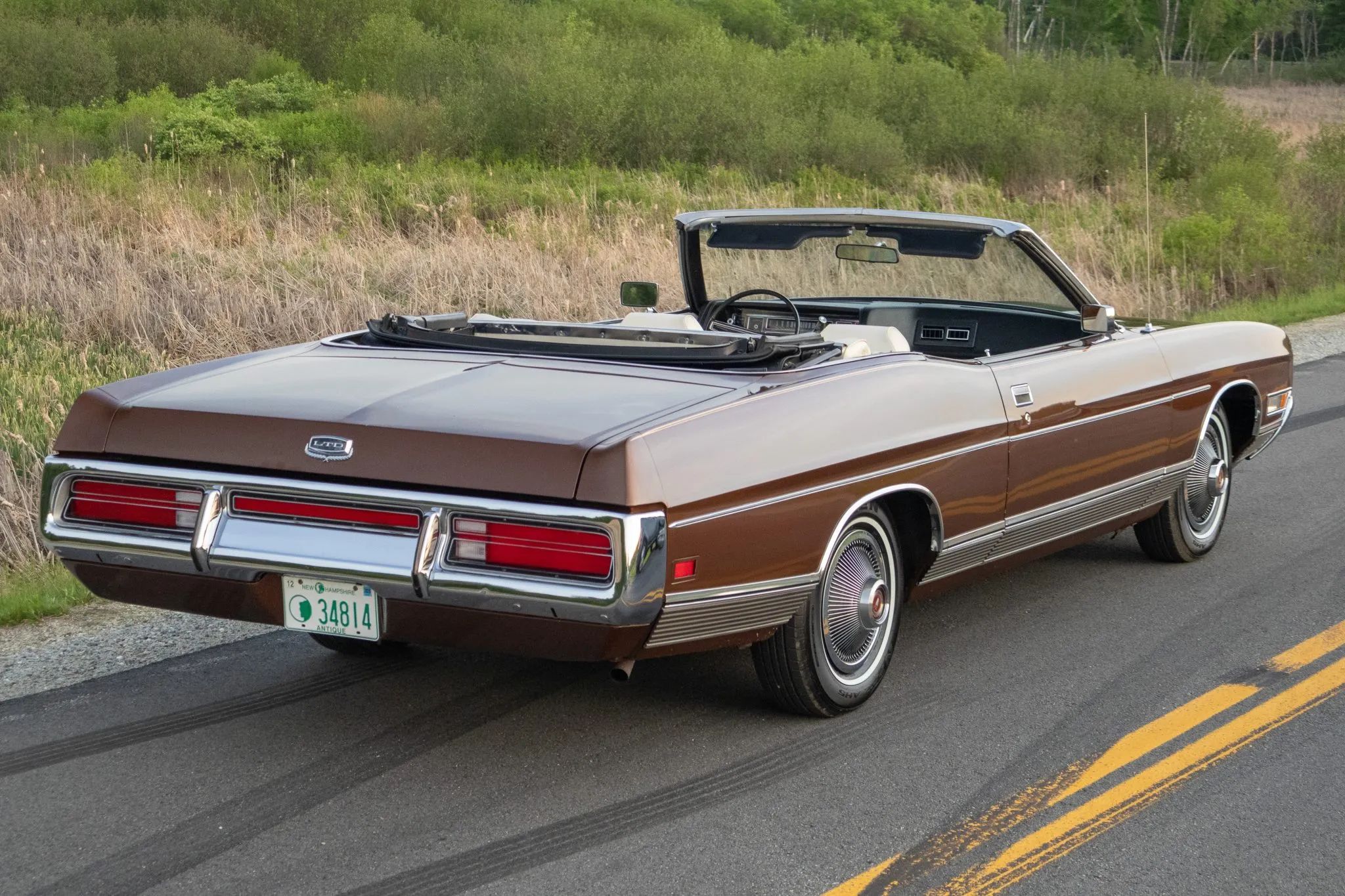 1972 Ford LTD Convertible: Final Year For The Factory-Built Full-Size Ford Ragtop 9 Right rear 3q view of a 1972 Ford full-size convertible with the top down