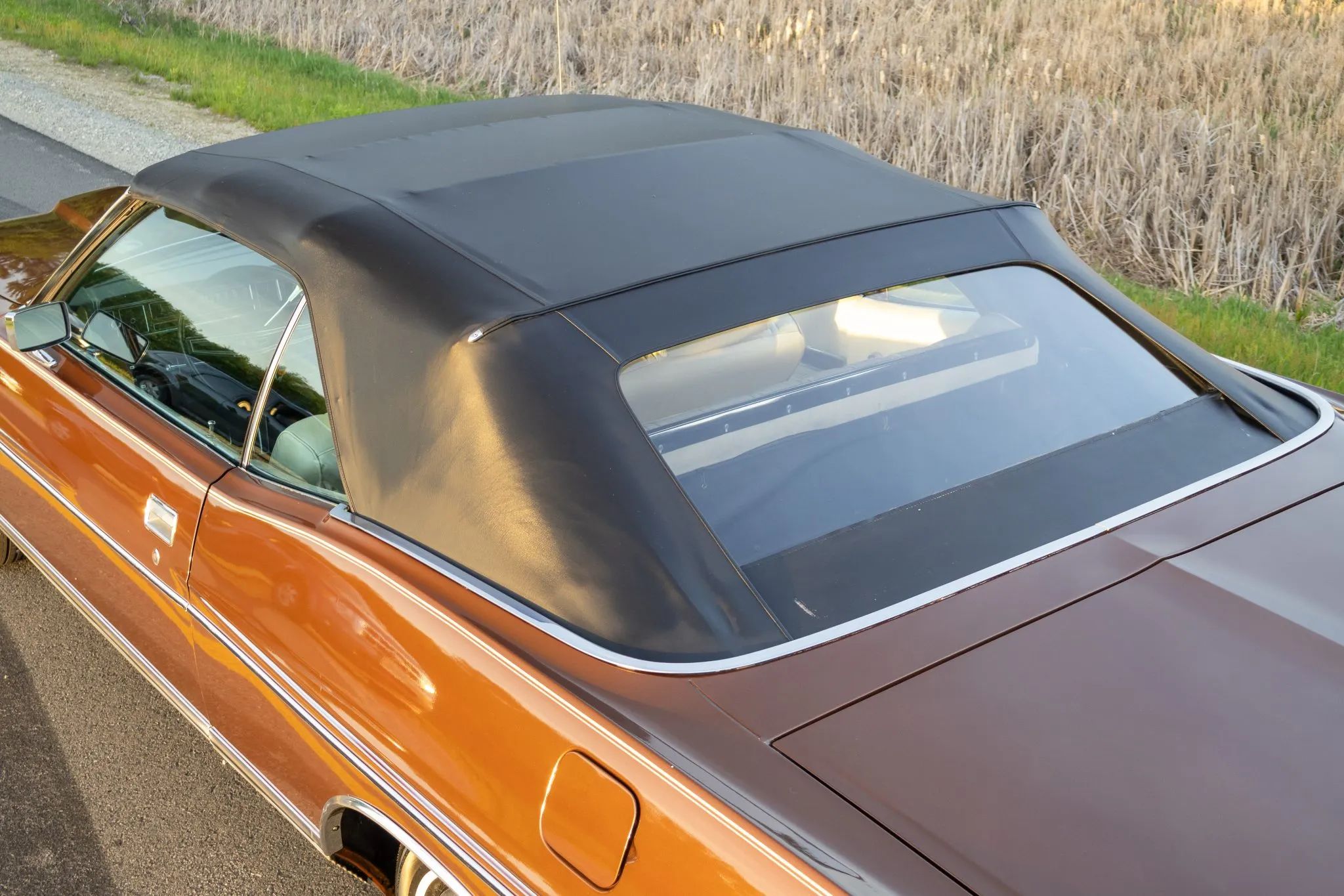 1972 Ford LTD Convertible: Final Year For The Factory-Built Full-Size Ford Ragtop 15 Raised convertible top of a 1972 Ford convertible