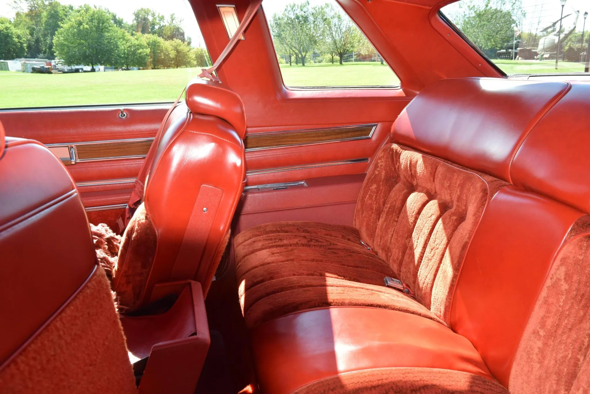 Vintage Review: 1976 Buick Riviera – "Once Big, Flashy, Fast And Unique, It Is Now Simply Big" 17 Back seat of a 1976 Riviera, seen from the driver's door with the front seat folded