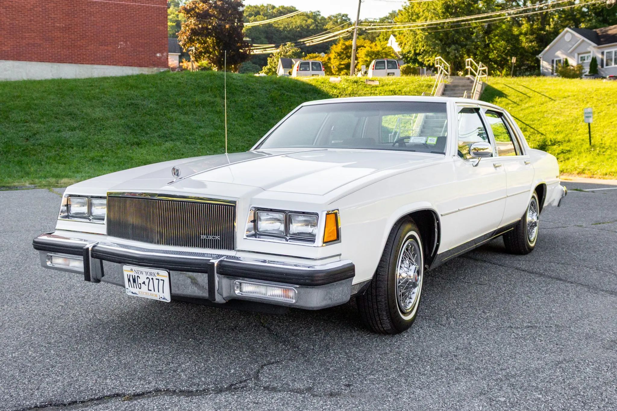 Left front 3q view of a 1984 Buick four-door sedan