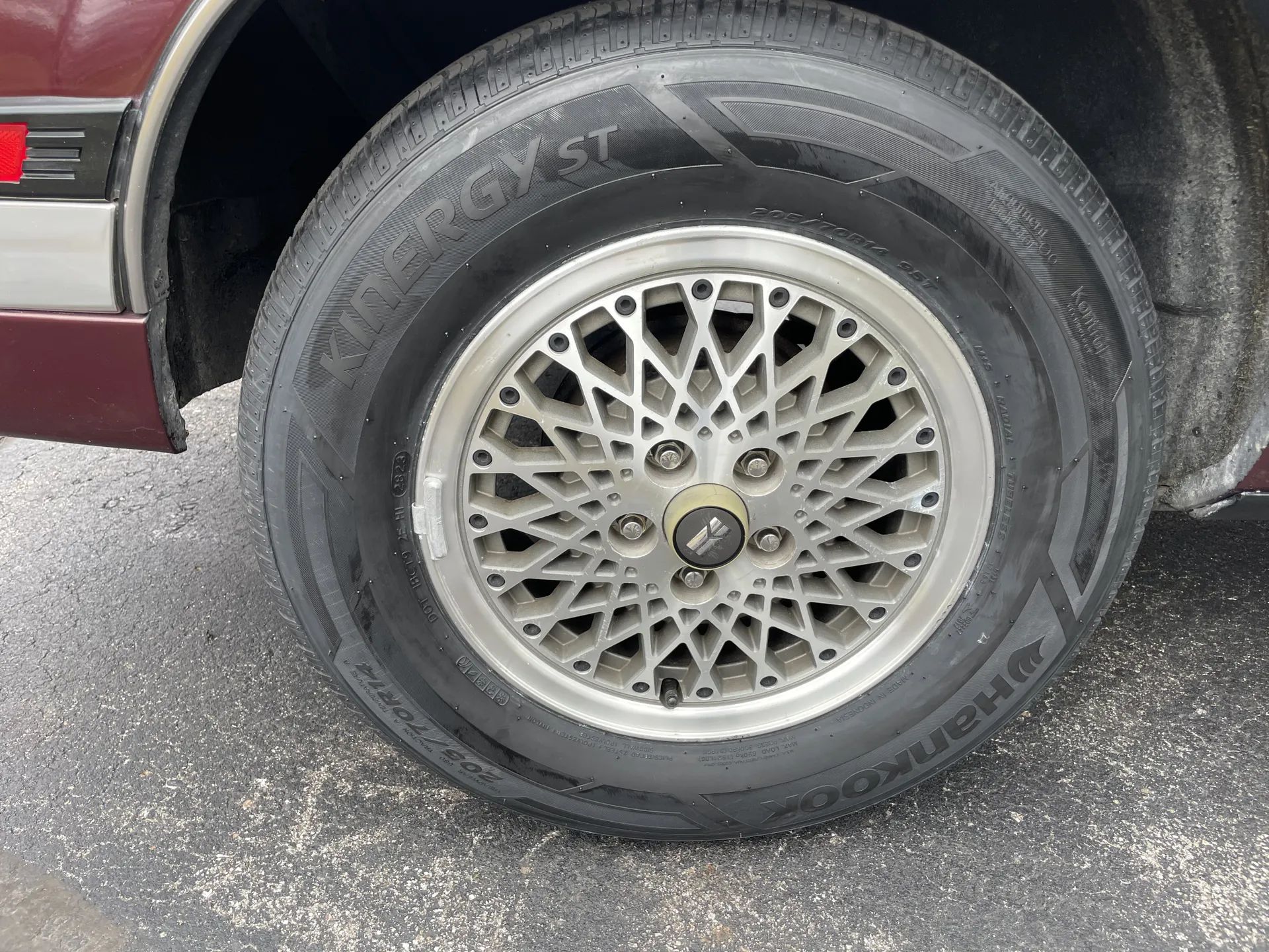 1988 Oldsmobile Cutlass Calais With Quad 4 And Rare 5-Speed: "A Heady Blend of High Revs and Haut Velour" 14 Lattice aluminum wheel on a 1988 Oldsmobile