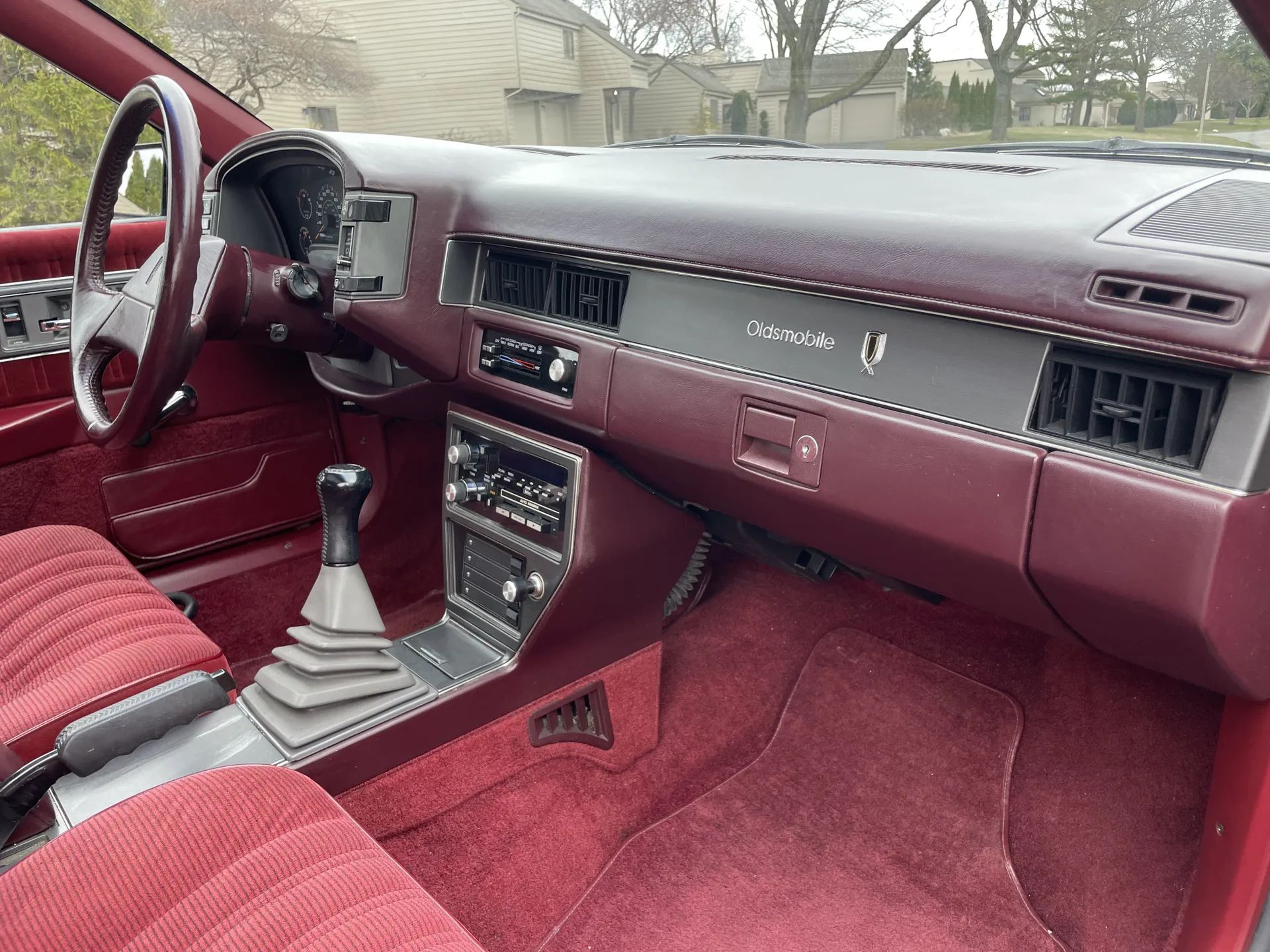 1988 Oldsmobile Cutlass Calais With Quad 4 And Rare 5-Speed: "A Heady Blend of High Revs and Haut Velour" 17 Right side of the dash of a 1988 Oldsmobile N-body Calais with stick shift