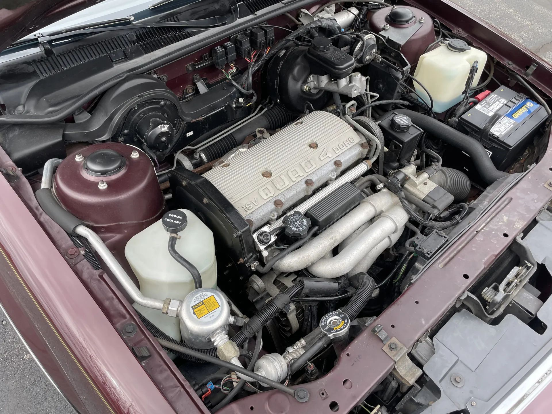 1988 Oldsmobile Cutlass Calais With Quad 4 And Rare 5-Speed: "A Heady Blend of High Revs and Haut Velour" 5 Quad 4 engine in a 1988 N-body Calais, seen from the right