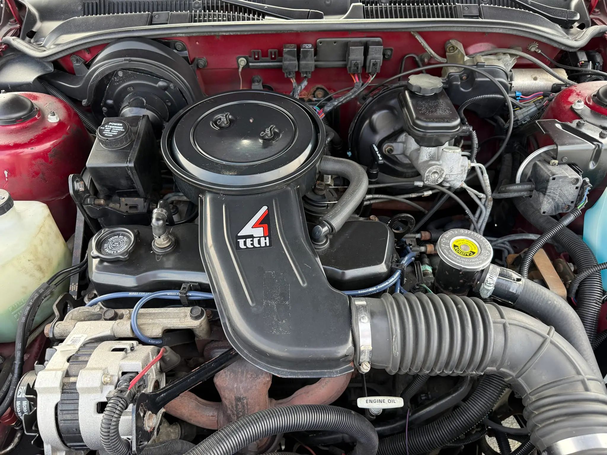 1988 Oldsmobile Cutlass Calais With Quad 4 And Rare 5-Speed: "A Heady Blend of High Revs and Haut Velour" 20 Tech IV engine under the hood of a 1988 N-body
