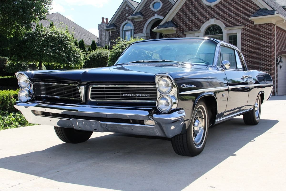 1964 Pontiac Catalina Ventura: When Choosing A Favorite Big Pontiac, Why Not A '64? 2 Driver front 3q picture of dark plue 1963 Pontiac Catalina hardtop