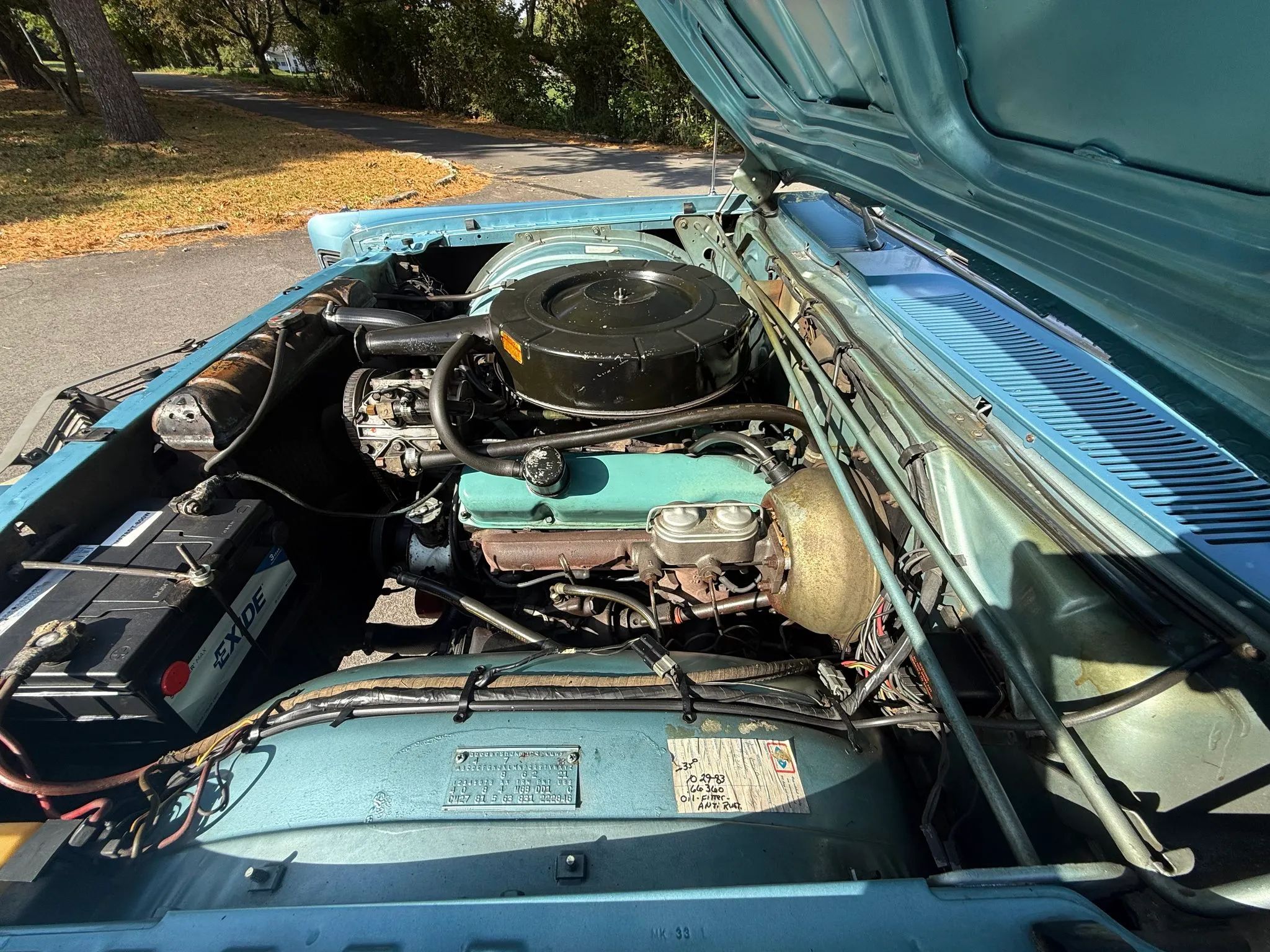 1968 Chrysler 300 Convertible: The Last Stop Before The Fuselage Chrysler 2 1968 Chrysler 300 Convertible engine compartment with 440-cubic-inch V8 engine