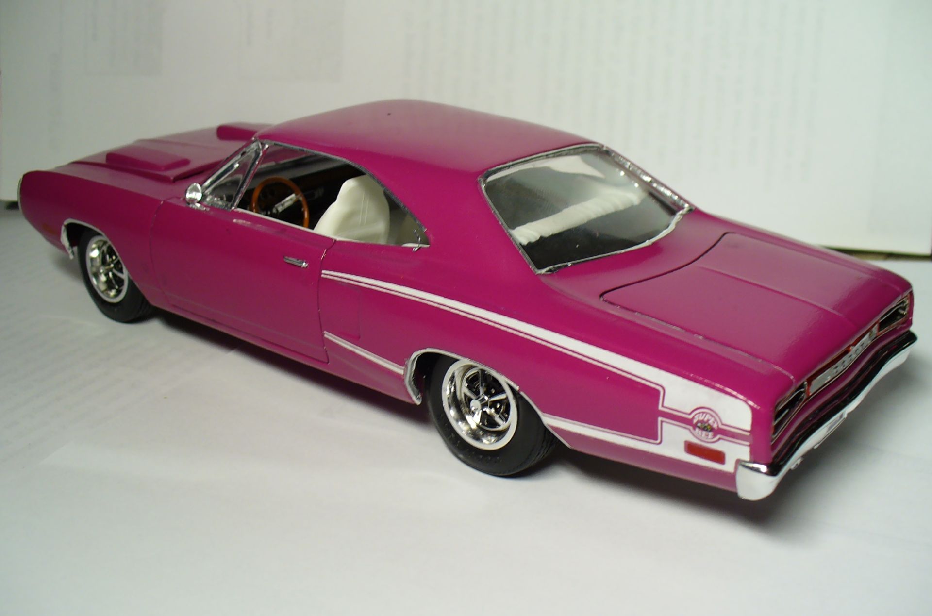 Stripes, Scoops, and Cartoon Dust Trails: 1970 Muscle Cars in Scale 13 70SuperBeePink5