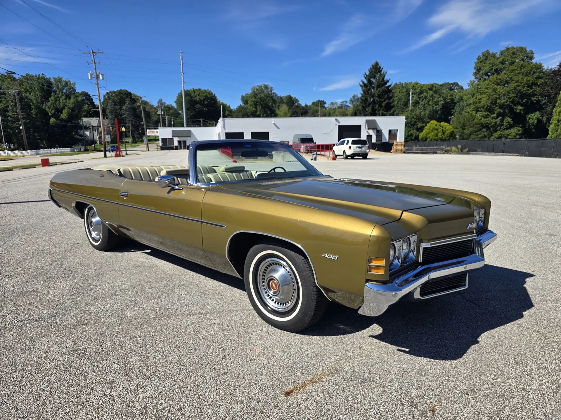 1972 Chevrolet Impala Convertible: The Best Neighbors Buy The Best-Looking Of The "Big" Chevy B-Bodies 1 Passenger front 3q picture of brown 1972 Chevrolet Impala Convertible parked in a lot