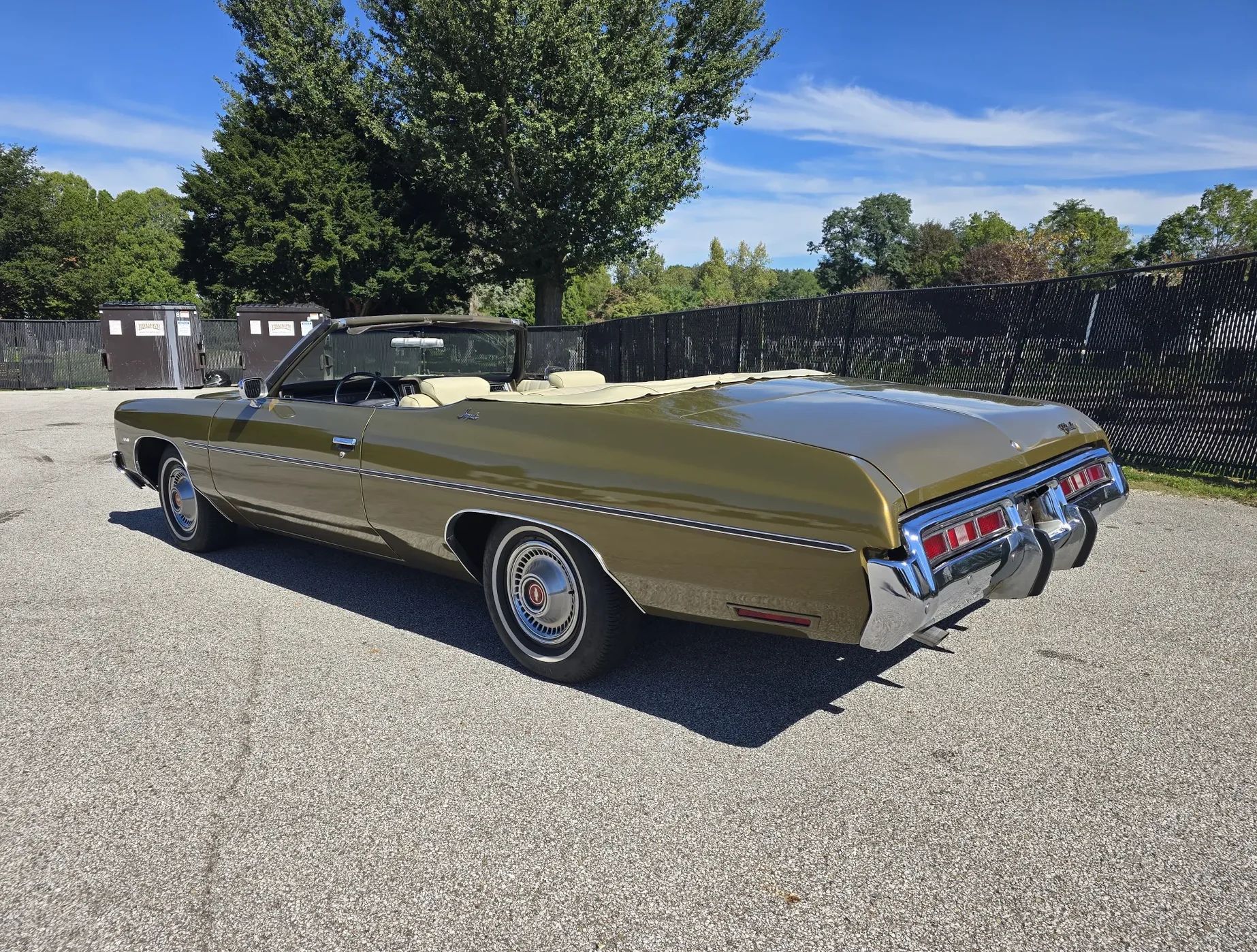 1972 Chevrolet Impala Convertible: The Best Neighbors Buy The Best-Looking Of The "Big" Chevy B-Bodies 8 Driver rear 3q picture of brown 1972 Chevrolet Impala Convertible