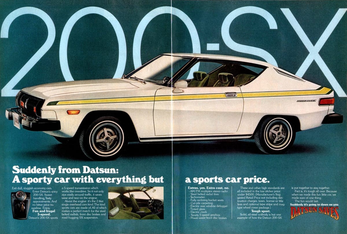 1984 Nissan 200 SX – Rekindling The Magic 3 Ad 1977 Datsun 200 SX 2pg