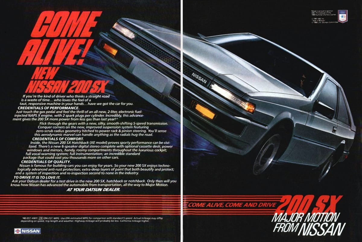 1984 Nissan 200 SX – Rekindling The Magic 5 Ad 1984 Nissan 200 SX 2