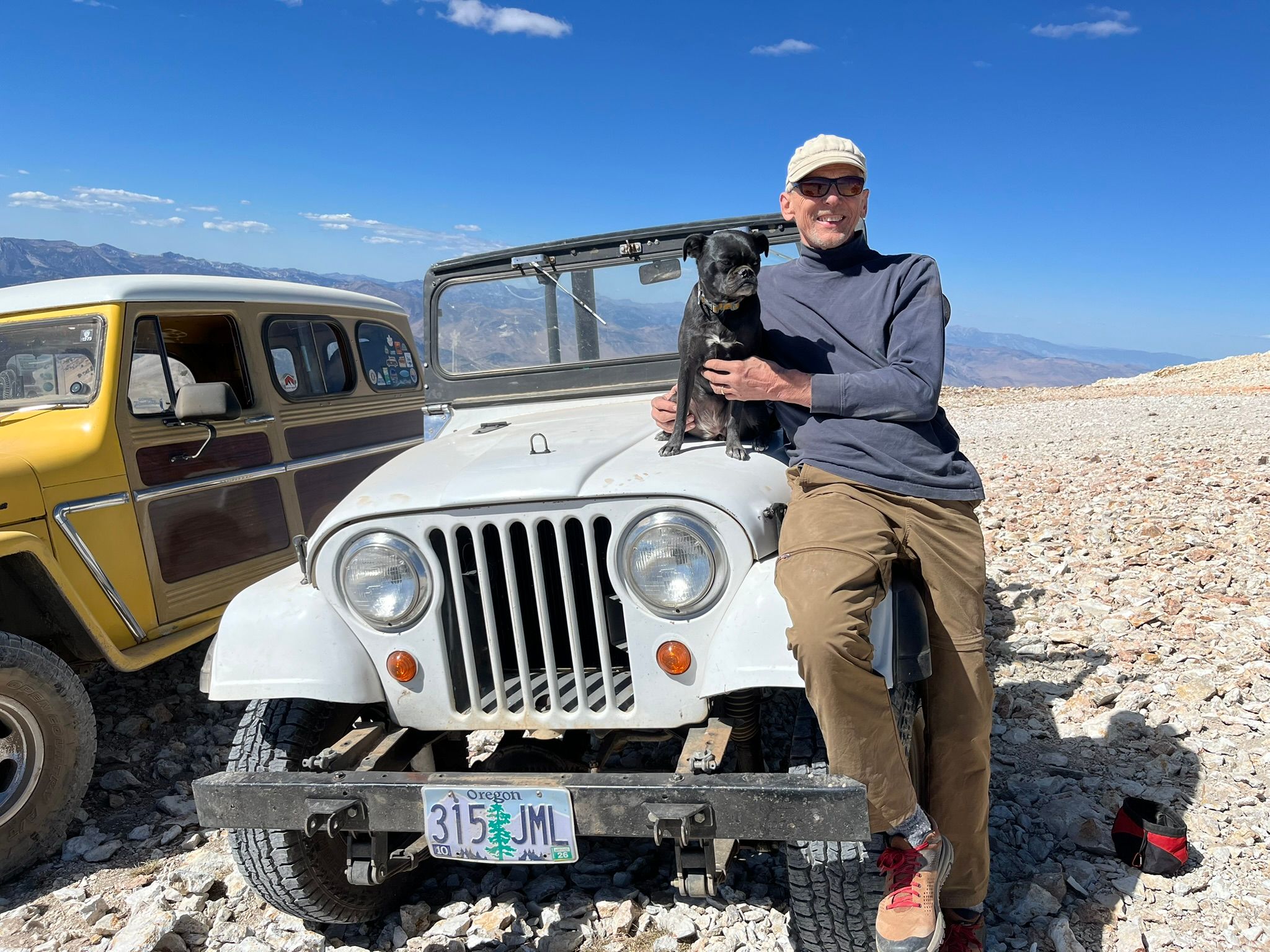My New 1966 Jeep CJ-5 With F-Head 134 Four: Part 1 - "I'd Rather Drive Than Ride" 1 Paul Niedermeyer and his 1966 Jeep CJ-5 with the F-head F-134 four cylinder engine on Mt. Patterson, CA.