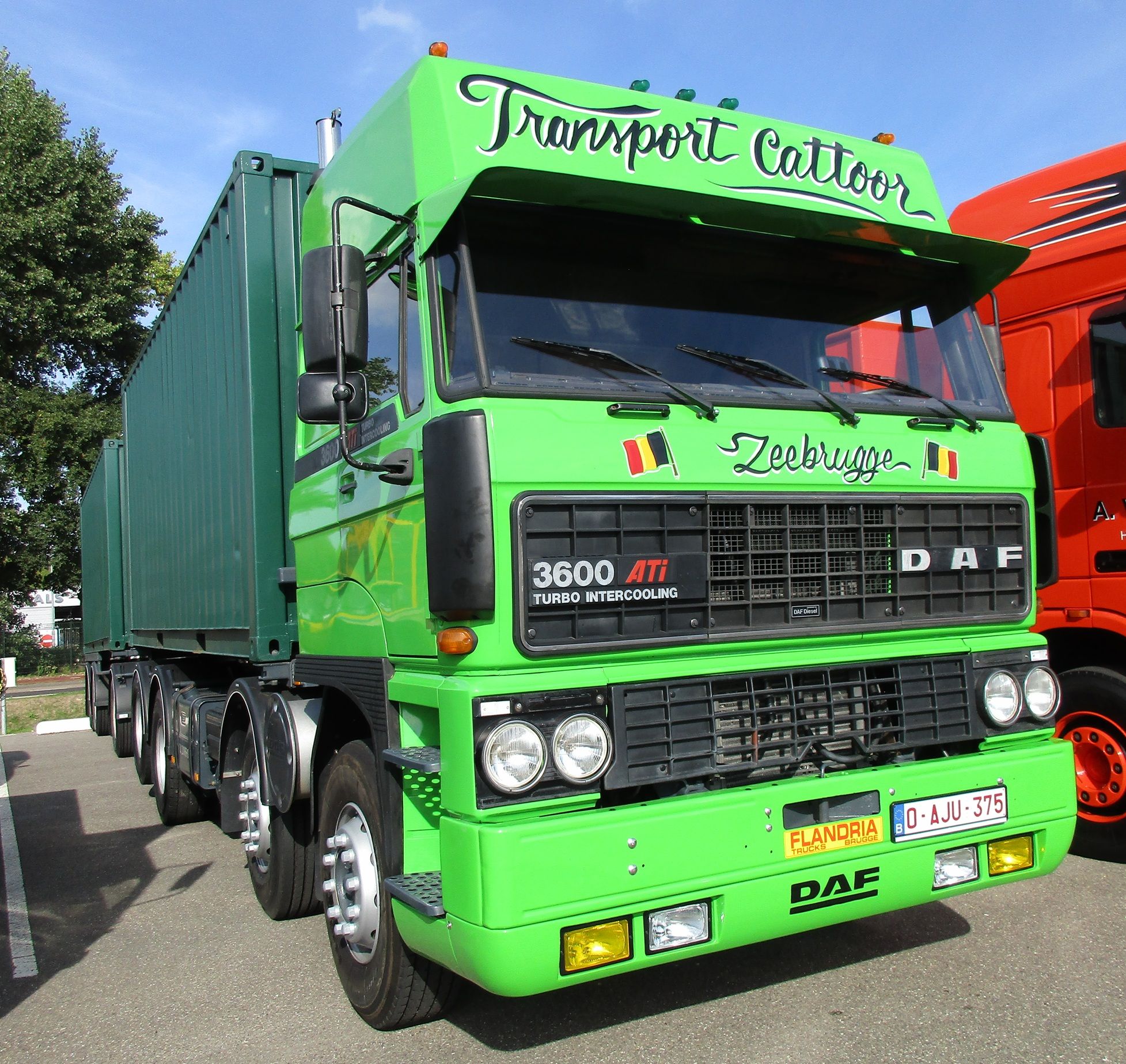 A Classic Shipping Container Combination - DAF in Full 10 Hart voor DAF dagen 2026 - DAF 3600 ATi Space Cab 8x2 truck with a DAF trailer, owned by Jelle Cattoor - 10