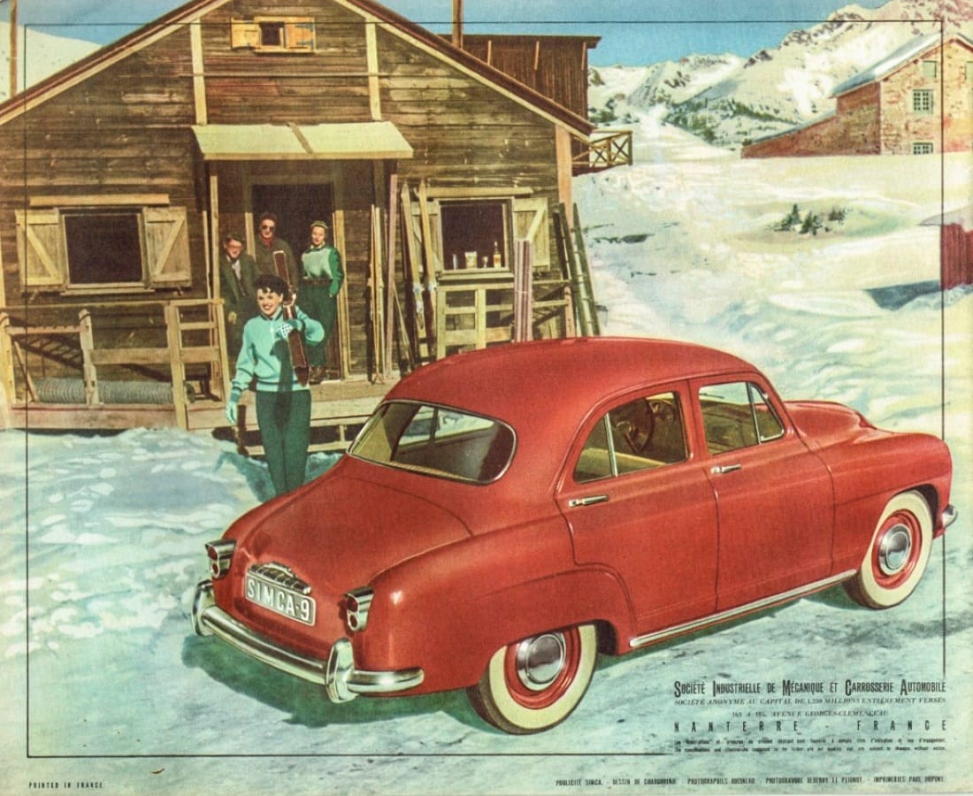 Simca 9 Aronde red