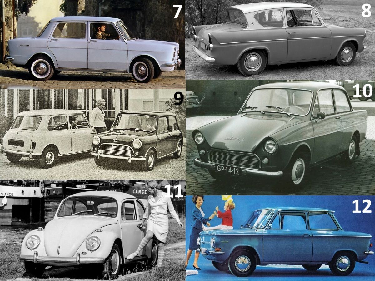 1964 Autobianchi Bianchina 4-Posti – Lipstick On A Mouse 16 comparo63 small cars2