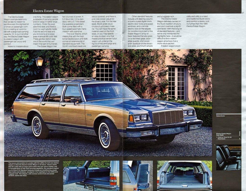 Curbside Classic: 1996 Buick Roadmaster Collector's Edition - "B" There 'Til The End 5 1985 The Art of Buick-36-37
