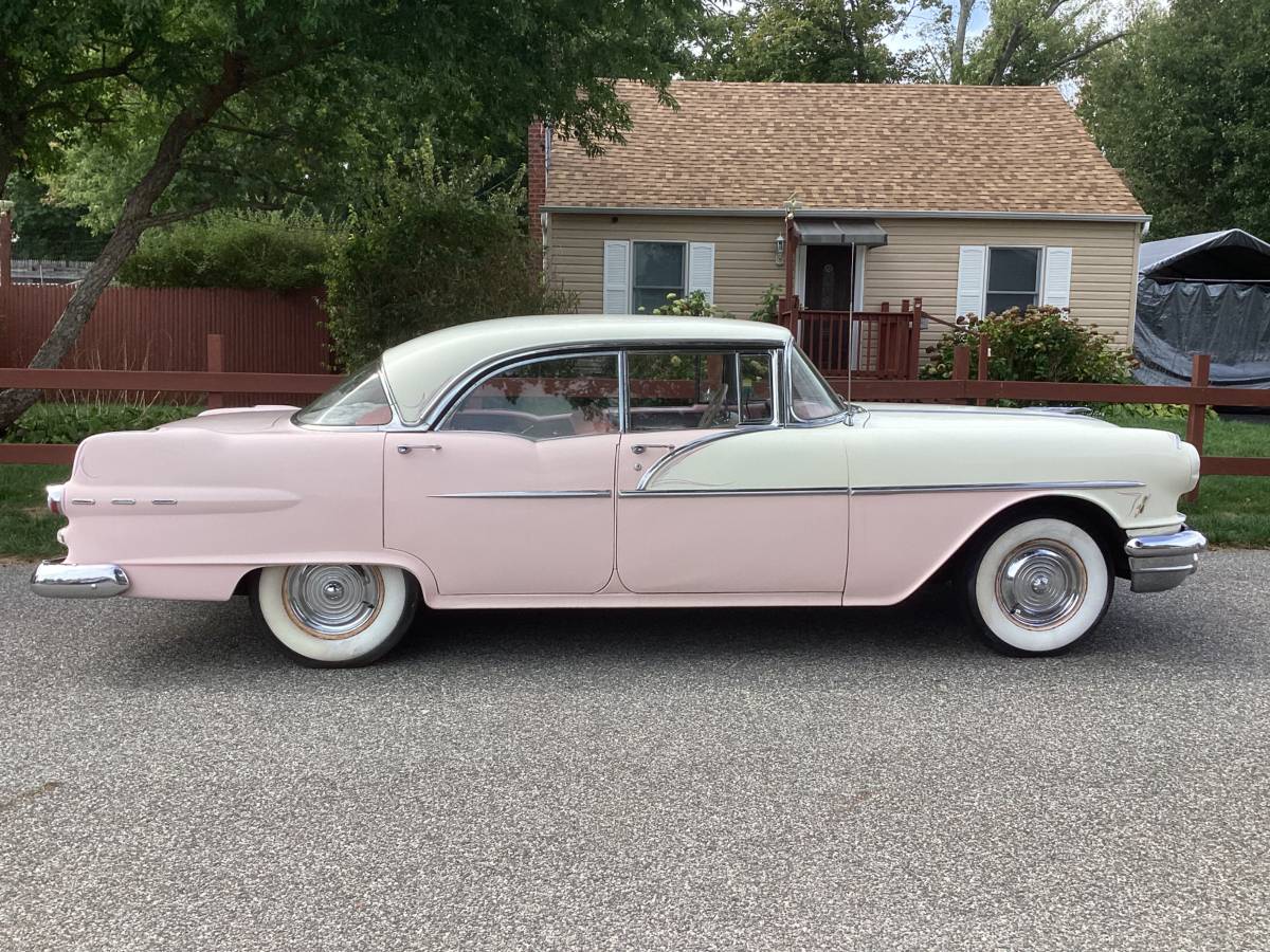 1956 Pontiac Chieftain Catalina 4-Door Hardtop: A Sweet Confection in Chrome, Cream, and Pink 2