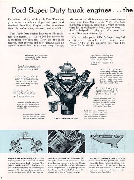 Engine History: Lincoln's Two-Barrel Carb MEL 430 Engine - Taming The Thirsty Beast 1 ford superduty brochure 8