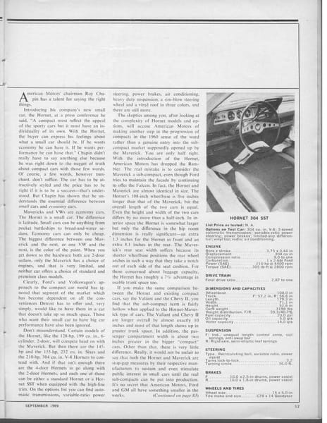 Vintage C&D Preview Test: 1970 AMC Hornet - Goodbye Rambler, or The Last True Rambler? 3 pages0012