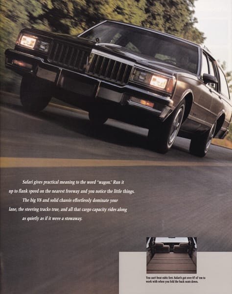 In Motion Classic: 1989 Pontiac Safari – Highway Scenery 5 Brochure 1989 Pontiac 1