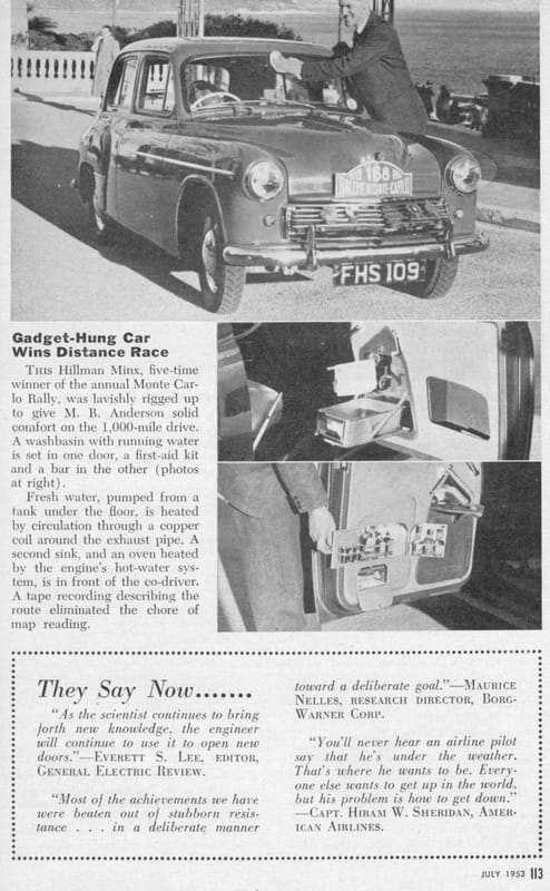 Better Living Through Science: Highlights From The July 1953 Issue Of Popular Science 32 hillman