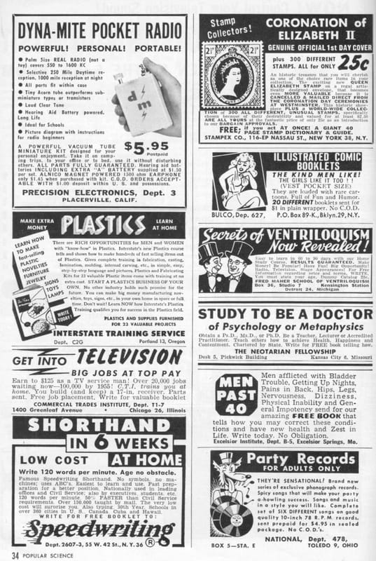 Better Living Through Science: Highlights From The July 1953 Issue Of Popular Science 6 ads 1
