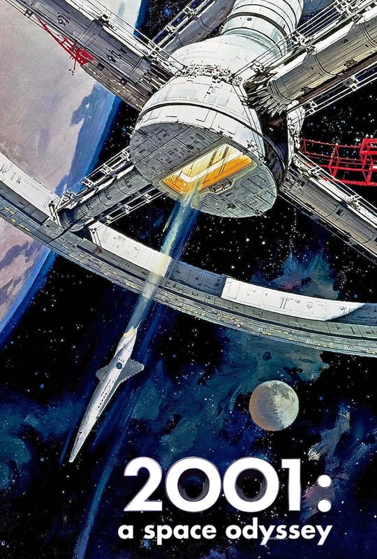 1968 Ford Techna Concept Car: Retro-Future Anachronism With A Weird Offset Driveshaft And Power Doors 24 2001: A Space Odyssey poster section showing the Pan-Am Orion III shuttle leaving the orbital space station